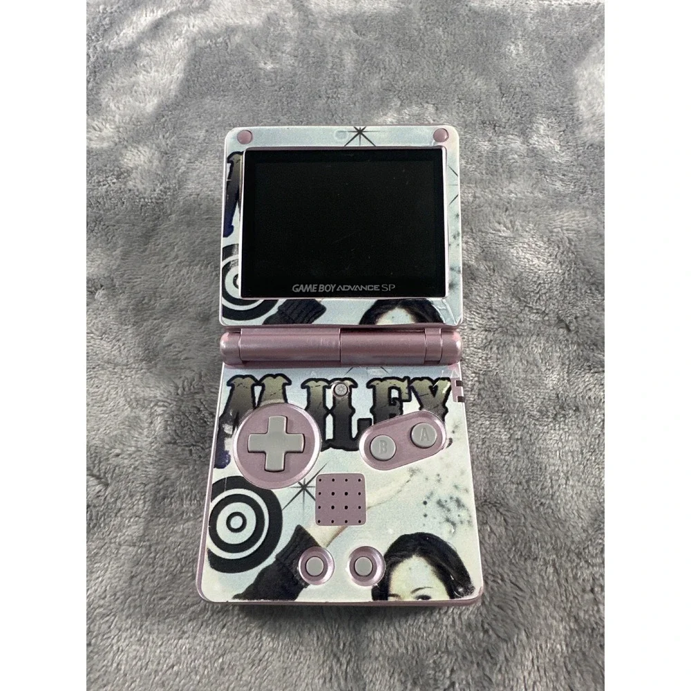 Nintendo Game Boy Advance SP Miley Cyrus Hannah Montana Pink Handheld Console